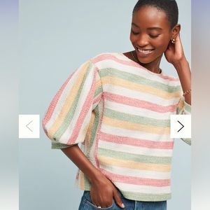 Anthropologie current air Abilene striped top size medium